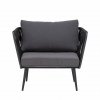 Bloomingville PAVONE Fotel Ogrodowy / Czarny