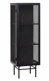 Hübsch NORDIC Witryna Metalowa 150 cm / Czarna