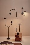 Aytm GRASIL Lampa Stojąca / Podłogowa Czarna - Marmur