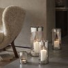Georg Jensen CHROME CONTOURS Lampion 28 cm / Srebrny Stalowy