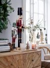 Bloomingville CHRISTMAS DARREN Świąteczny Dziadek do Orzechów 38 cm / Figurki Dekoracyjne 2 Szt. / Zielone