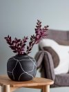 Bloomingville NIZA Wazon do Kwiatów / Czarny Zdobiony