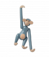 Kay Bojesen MONKEY Małpka Drewniana Mini - Niebieska / Edycja Limitowana
