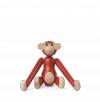 Kay Bojesen MONKEY Małpka Drewniana Mini - Czerwona / Edycja Limitowana