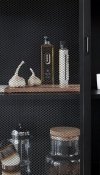 Hübsch NORDIC Witryna Metalowa 150 cm / Czarna