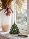 Bloomingville CHRISTMAS ELOF Świąteczny Świeczik Tealight / Zielona Choinka