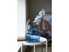 Lyngby Glass TUBE Wazon do Kwiatów Szeroki 20 cm Granatowy