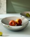 Alessi DOUBLE Stalowa Misa o Podwójnych Ściankach 25 cm / Srebrna Polerowana