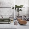 Muuto OUTLINE Sofa 2-Osobowa - Ciemnoszara - Tkanina Remix 163 / Czarne Nogi