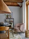 Bloomingville CAMINE Lampa Wisząca z Naturalnego Rattanu 70 cm