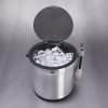 Oxo STEEL Pojemnik - Wiaderko ze Szczypcami na Lód / Srebrny