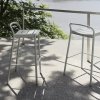 Muuto LINEAR Krzesło Barowe Ogrodowe - Hoker 65 cm / Czarny