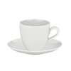 Alessi MAMI Filiżanki ze Spodkami do Kawy 200 ml 6 Szt. Białe