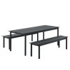 Muuto LINEAR Ogrodowy Stół Stalowy 200 x 80 cm Biały
