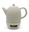 Bredemeijer VIBORG Porcelanowy Dzbanek do Herbaty z Podgrzewaczem 1,2 l / Szary