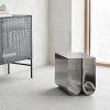 Kristina dam studio CURVED Stalowy Stolik Pomocniczy - Boczny / Beżowy