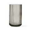Lyngby Porcelain LYNGBY Wazon Szklany 25 cm Szary