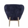 Bloomingville EAVE Fotel Lounge / Granatowy