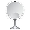 Simplehuman TRIO MAX Lustro Sensorowe Bezprzewodowe 28 cm / Srebrne