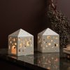 Kähler URBANIA Świecznik Tealight - Domek Biały - Classic