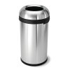 simplehuman BULLET OPEN Kosz na Śmieci 80 l - Otwarty