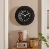 Alessi MOMENTO Zegar Ścienny 40 cm Czarny