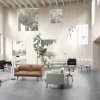 Muuto OUTLINE Sofa 2-Osobowa - Szara - Tkanina Fiord 151 / Czarne Nogi