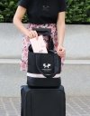 United Pets Milano TRAVEL Torba Podróżna dla Zwierząt / Czarno - Różowa