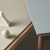 Muuto COUPLE Stolik Kawowy z Ceramicznym Blatem 84x40 cm / Jasny Dąb - Blat Wavy Taupe