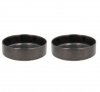 Villa Collection FJORD Miska 15,5 cm 2 Szt. Czarna Metaliczna