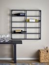 Bloomingville MAGNE Ścienny Wieszak na Wino / Czarny