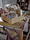 Bloomingville LOUPE Krzesło Składane z Drewna Kauczukowego / Brązowe