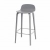 Muuto VISU BAR Hoker - Stołek Barowy 75 cm Szary