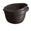 Emile Henry KITCHEN Ceramiczna Miska Kuchenna do Mieszania Ciasta 2,5 l / Czarna