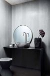 Muubs COPENHAGEN Okrągłe Lustro Ścienne 80 cm / Antyczny Mosiądz