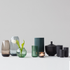 Lyngby Porcelain LYNGBY Wazon do Kwiatów 12 cm Copenhagen Green - Ciemnozielony