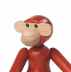 Kay Bojesen MONKEY Małpka Drewniana Mini - Czerwona / Edycja Limitowana