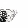 Alessi VIMINI Stalowy Kosz - Misa Dekoracyjna 22 cm / Srebrna Połysk