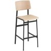 Muuto LOFT Hoker - Stołek Barowy 75 cm Czarny/Dębowy