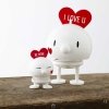 Hoptimist BUMBLE Figurka Optymisty z Serduszkiem L Biały - I Love U