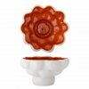 Bloomingville VALKYRIE Ceramiczna Miska Dekoracyjna - Biała / Czerwony Środek