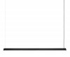 Muuto LINEAR Podłużna Lampa Wisząca 169 cm Czarna