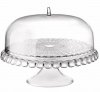 Guzzini TIFFANY Patera z Kloszem do Ciasta 36 cm / Transparentna