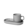 Blomus PILAR Filiżanka ze Spodkiem do Espresso 2 Szt. Szara