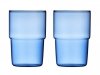 Lyngby Glass TORINO Szklanki do Napojów 400 ml 2 Szt. / Niebieskie