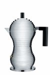 Alessi PULCINA Kawiarka - Zaparzacz do Espresso 150 ml na Indukcję / Czarna Rączka