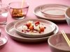 Bitz GASTRO Talerz Obiadowy 21 cm 6 Szt. Szary - Środek Różowy
