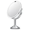 Simplehuman TRIO MAX Lustro Sensorowe Bezprzewodowe 28 cm / Srebrne