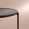 Eva Solo SAVOYE Okrągły Stolik Kawowy 60 cm (wys. 42 cm) Czarny / Blat Ciemny Dąb
