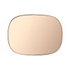Muuto FRAMED Lustro Ścienne S - Różowe / Tafla Różowa